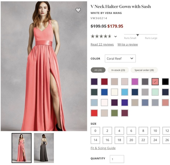Vera Wang Dresses & Skirts - Bridesmaid dress